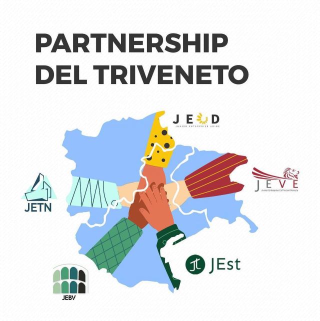 📣 È con grande piacere che annunciamo la nascita di una nuova partnership tra le Junior Enterprise del Triveneto: @jebv_verona, @jestjuniorenterprise, @jetn_trento, @jeud_udine e @jeve_cafoscari.

💪🏼 Questa collaborazione rappresenta un passo importante nel consolidamento del ruolo delle Junior Enterprise come ponte tra università e mondo del lavoro e offrirà nuove opportunità di formazione e specializzazione per i giovani del Triveneto.

❗️Seguiteci per non perdere le iniziative e i progetti che realizzeremo insieme.
Stay tuned! 

#JEst #JEVE #JETN #JEBV #JEUD #JuniorEnterprise #Partnership #Triveneto #network